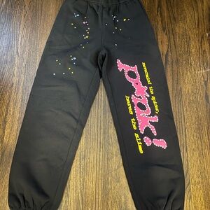 SP5DER “P*NK” SWEATPANTS